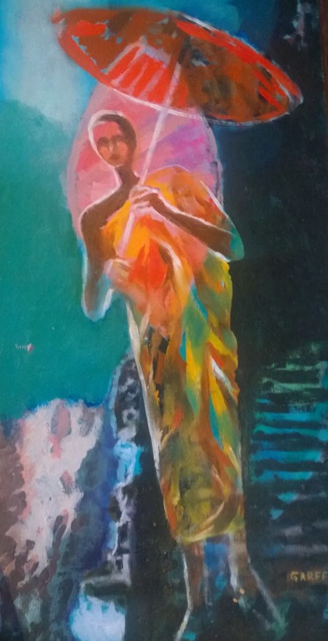The Tibetan monk seems to lean out of the frame of this masterpiece artwork encountering the soul of the observer. Painter by the Maestro Enrico Garff. an oil on wood painting. Artist to invest in. Invest in Fineart.