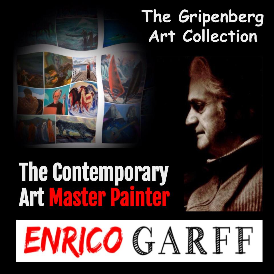 Fine Art Investments in Original Masterpiece Artworks and NFT digital art creations by the Contemporary Art Master Painter Enrico Garff
The Gripenberg Art Collection includes the most prestigious artworks and paintings brought to light during the Painter's lifetime spiritual walk facing many personal and artistic challenges along the way, The 21st Century Picasso, Enrico Garff's essential style is capable of delivering the archetype and core of the nature of both physical and ethereal realm. The Hawaiian Girls inspired NFT animated digital artwork has recently been generated as a tribute to celebrate the Artist's visionary journey.